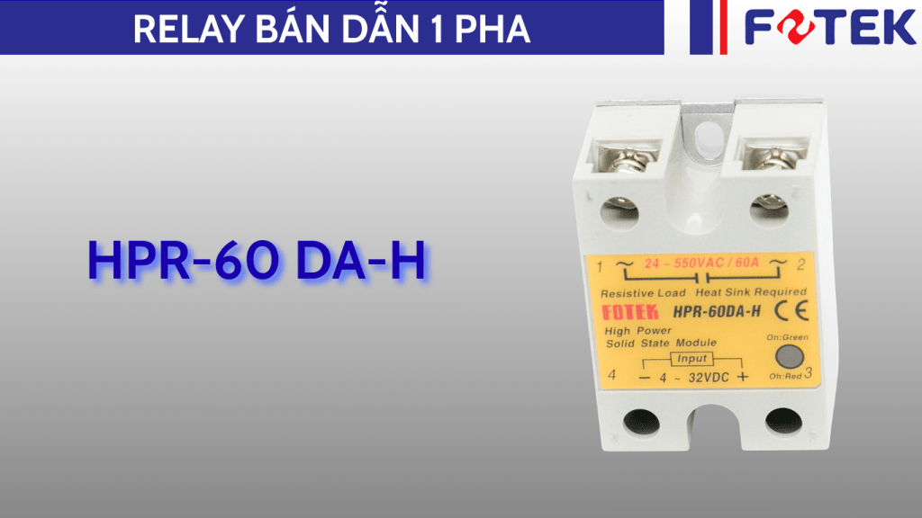 Relay bán dẫn một pha: HPR-60 DA-H
