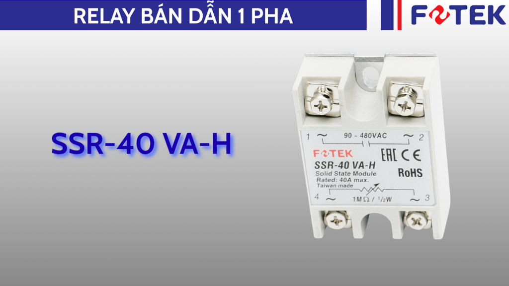 Relay bán dẫn một pha: SSR-40 VA-H