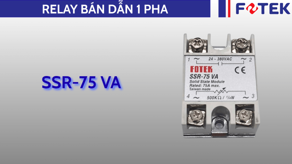 Relay bán dẫn một pha: SSR-75 VA