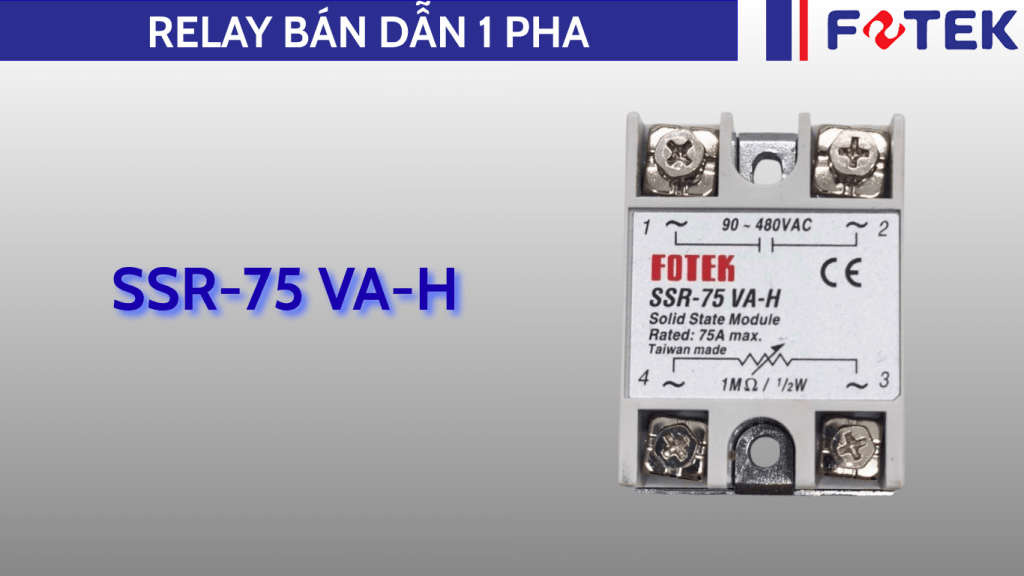 Relay bán dẫn một pha: SSR-75 VA-H