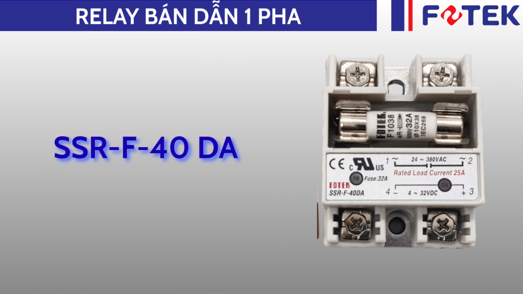 Relay bán dẫn một pha: SSR-F-40 DA