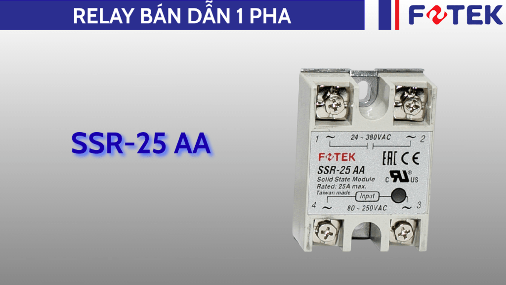 Relay bán dẫn một pha: SSR-25 AA