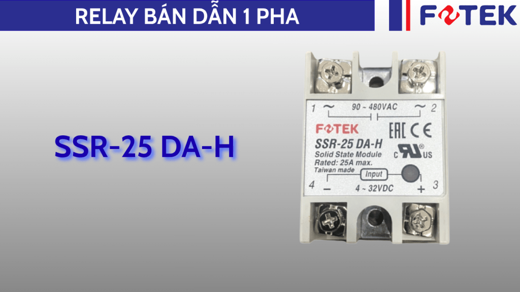 Relay bán dẫn một pha: SSR-25 DA-H