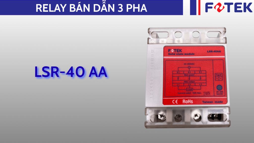 Relay bán dẫn ba pha: LSR-40 AA