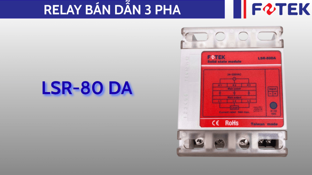 Relay bán dẫn ba pha: LSR-80 DA