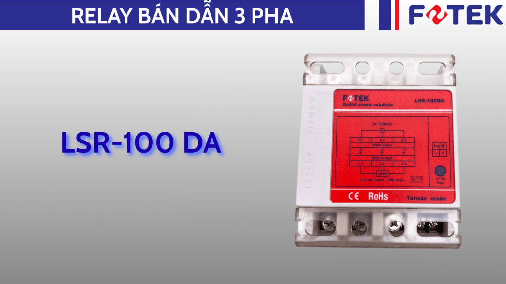 Relay bán dẫn ba pha: LSR-100 DA