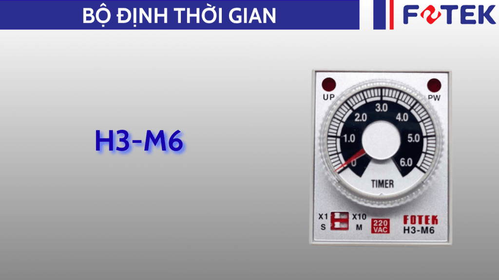 Bộ định thời gian: H3-M6