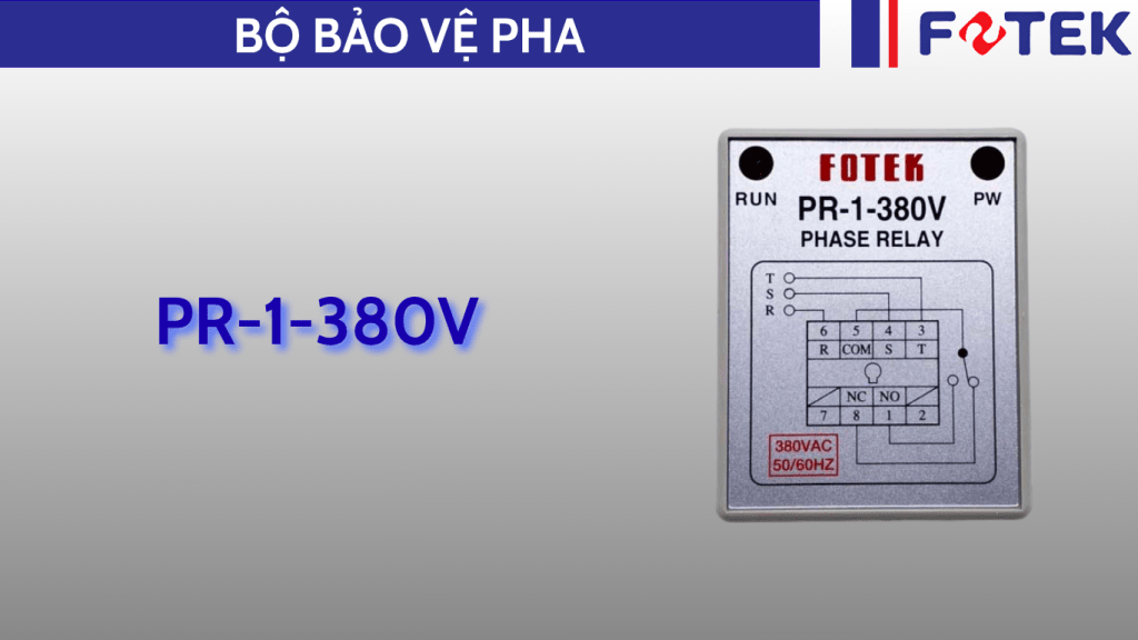 Bộ bảo vệ pha: PR-1-380V