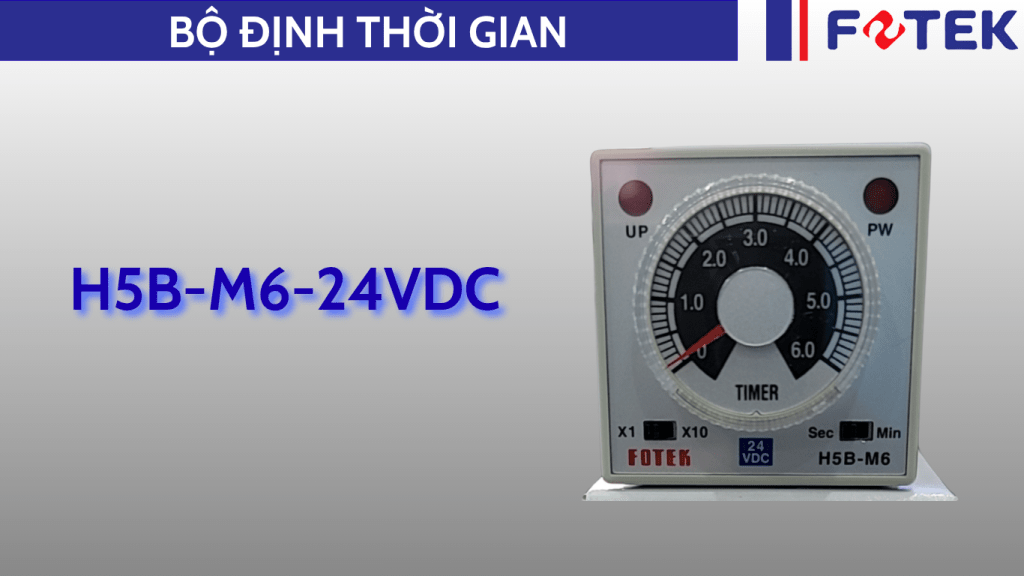Bộ định thời gian: H5B-M6-24VDC