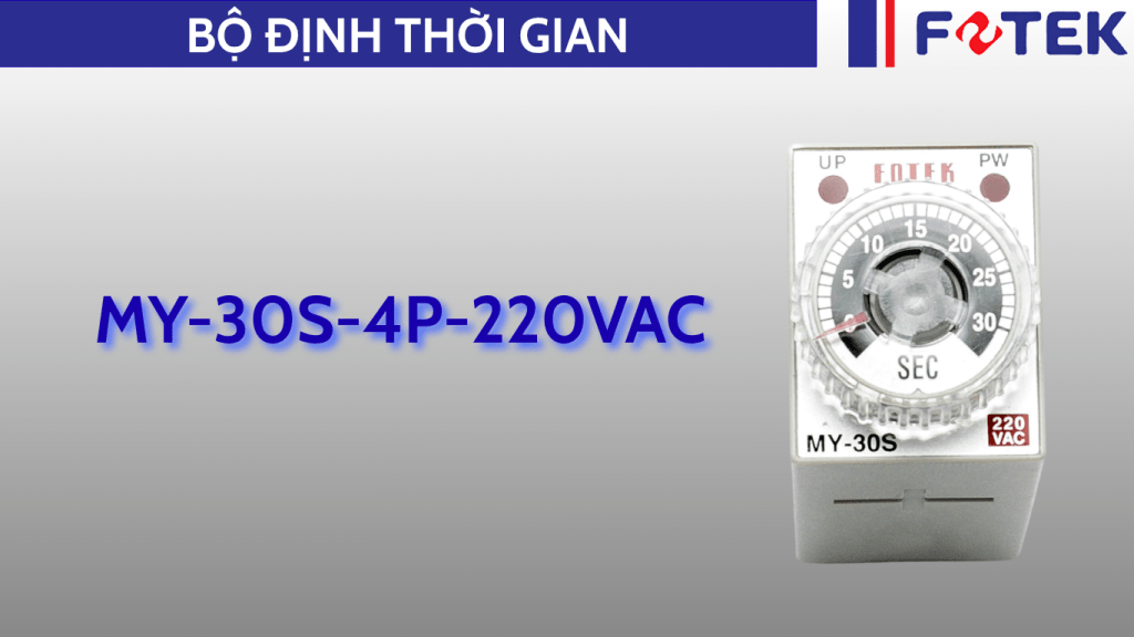 Bộ định thời gian: MY-30S-4P-220VAC